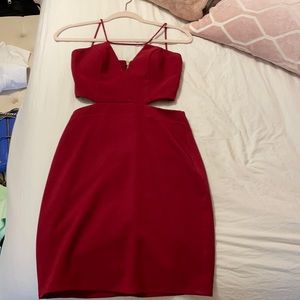 Maria Bianca Nero cutout burgundy dress size 2
